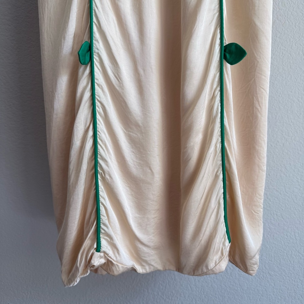 FARM Rio Cream Slip Dress with Red Bust and Green Accents - Picture 3 of 16